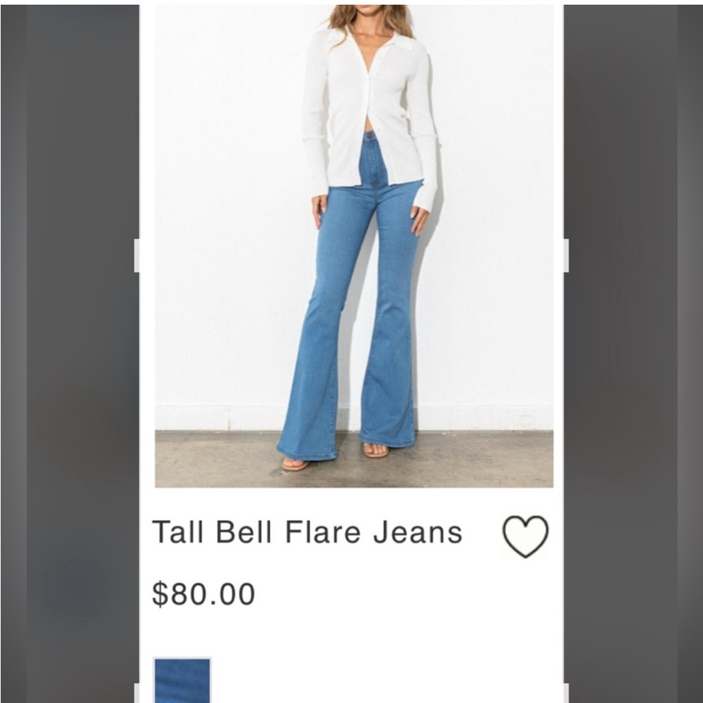 Blue Flare Jeans